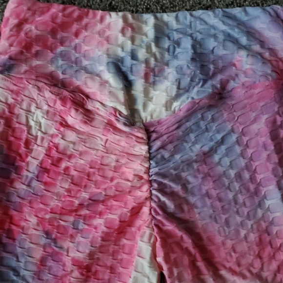NWT 2 PIECE TIEDYE BOOTY ENHANCING LEGGING/TIGHT OUTFIT Sz XL - Picture 7 of 8